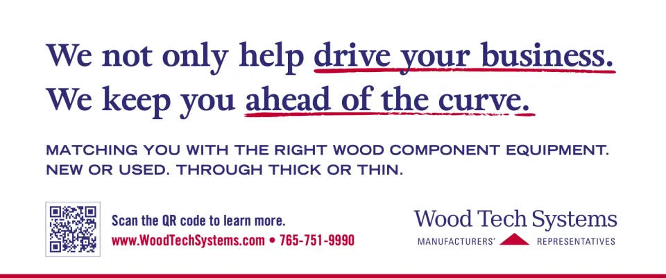 Print ad on white: ‘We not only help drive your business. We keep you ahead of the curve,’ with a QR code
